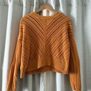 Old Navy Women's Orange Knit Sweater